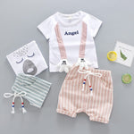 Load image into Gallery viewer, Children&#39;s Baby Children&#39;s Summer Short-sleeved Outdoor Clothes Two-piece Set
