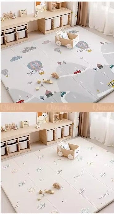 Baby Play Mat, Foldable & Waterproof, Reversible Foam Playmat