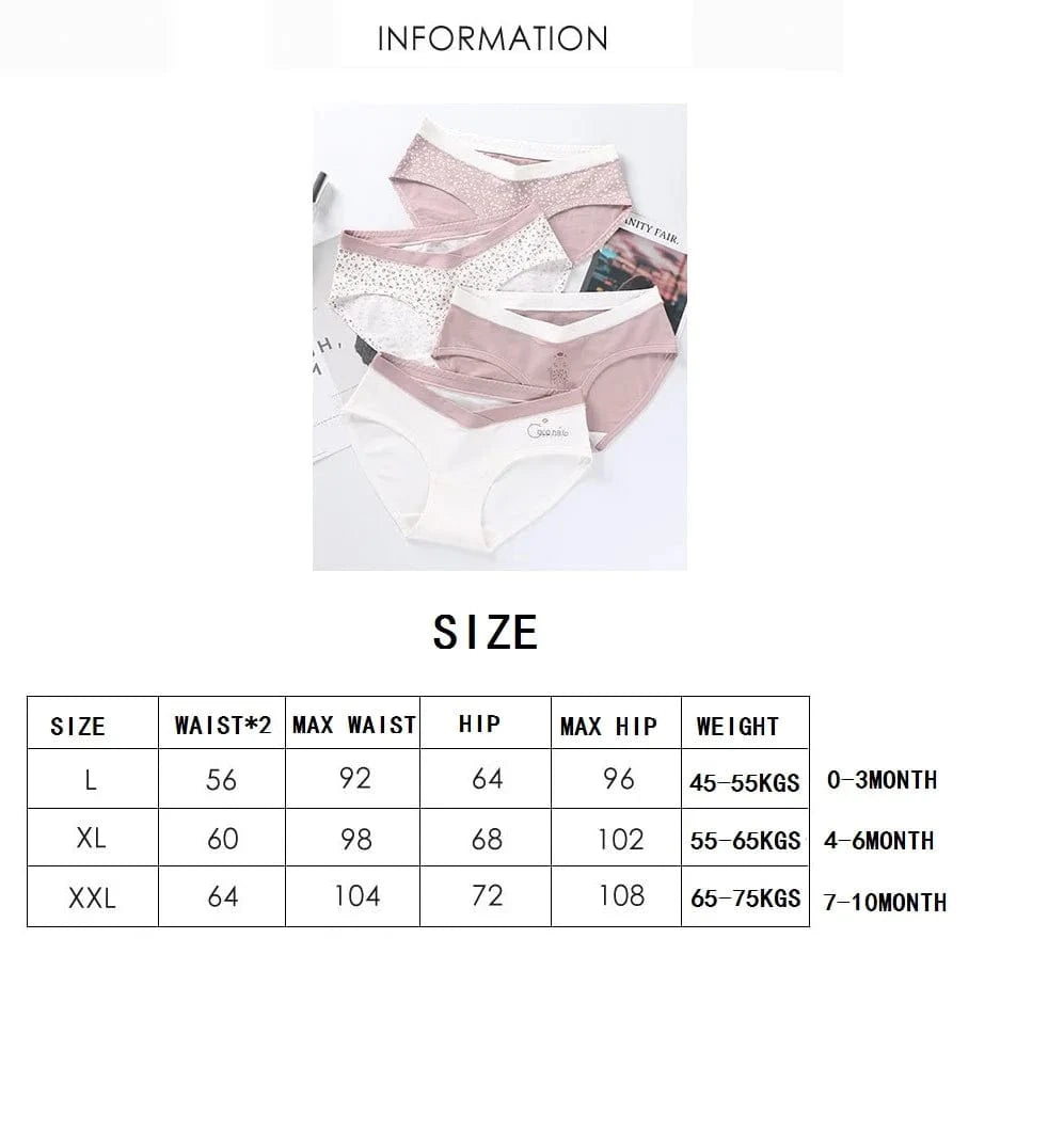 New arrived low waist 92% cotton Maternity Women Underwear -  L-XXL