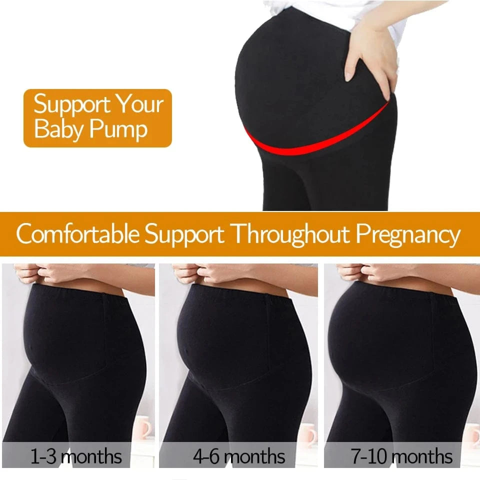 High Waist Maternity Leggings  with Belly Support