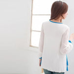 Load image into Gallery viewer, Maternity  Chiffon Long Sleeve Nursing Top
