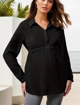 Casual Maternity Tops with Long Sleeve