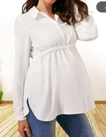 Load image into Gallery viewer, Casual Maternity Tops with Long Sleeve
