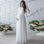 Load image into Gallery viewer, Sleeveless Maternity Party Dress with Round Neck and Belted Waist
