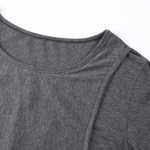 Maternity  Nursing T-shirt With Short Sleeve