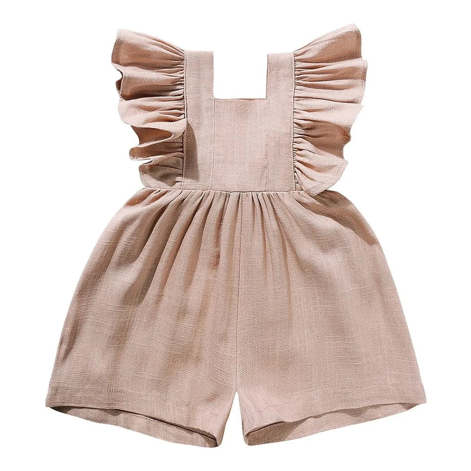 Baby Girl Rompers For Summer -  Jumpsuit with Adjustable Strap