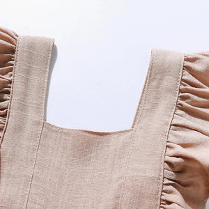 Baby Girl Rompers For Summer -  Jumpsuit with Adjustable Strap