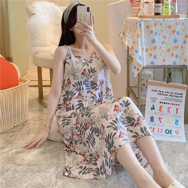 Maternity Woman Sleeveless Pajama