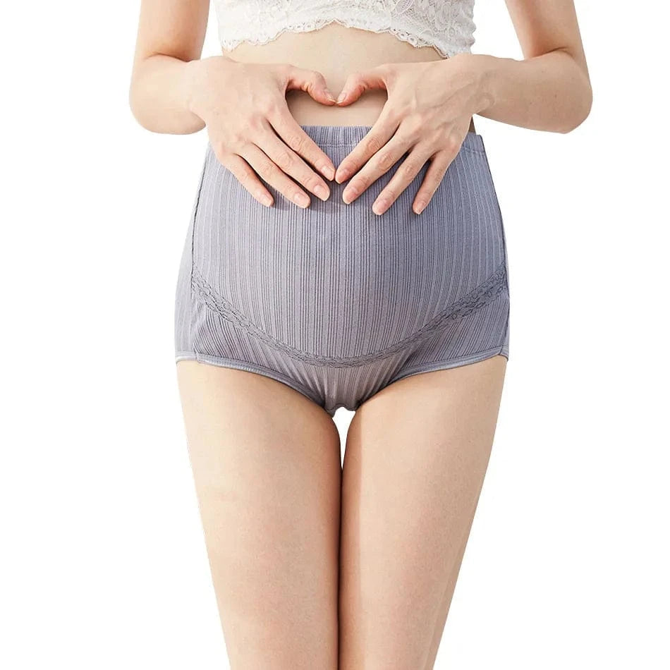 Extra Comfort Maternity Underwear With High Waist Cotton Fabric