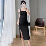 Load image into Gallery viewer, Summer Maternity Dress with Side Split
