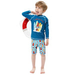 Load image into Gallery viewer, Boy and Girl Swimsuit for Kids  - Toddler 2 to 3, 4, 5, 6, 7, 8 Years - 2pieces Swim Outfits
