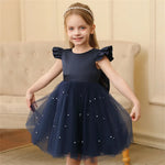 Load image into Gallery viewer, Flower Girl - Tulle Dress with Bow Great for weddings
