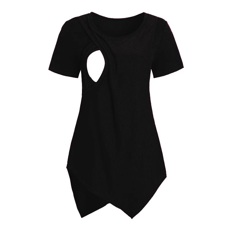 Maternity  Nursing T-shirt With Short Sleeve