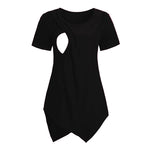 Load image into Gallery viewer, Maternity  Nursing T-shirt With Short Sleeve
