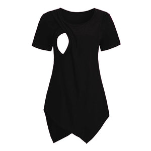 Maternity  Nursing T-shirt With Short Sleeve