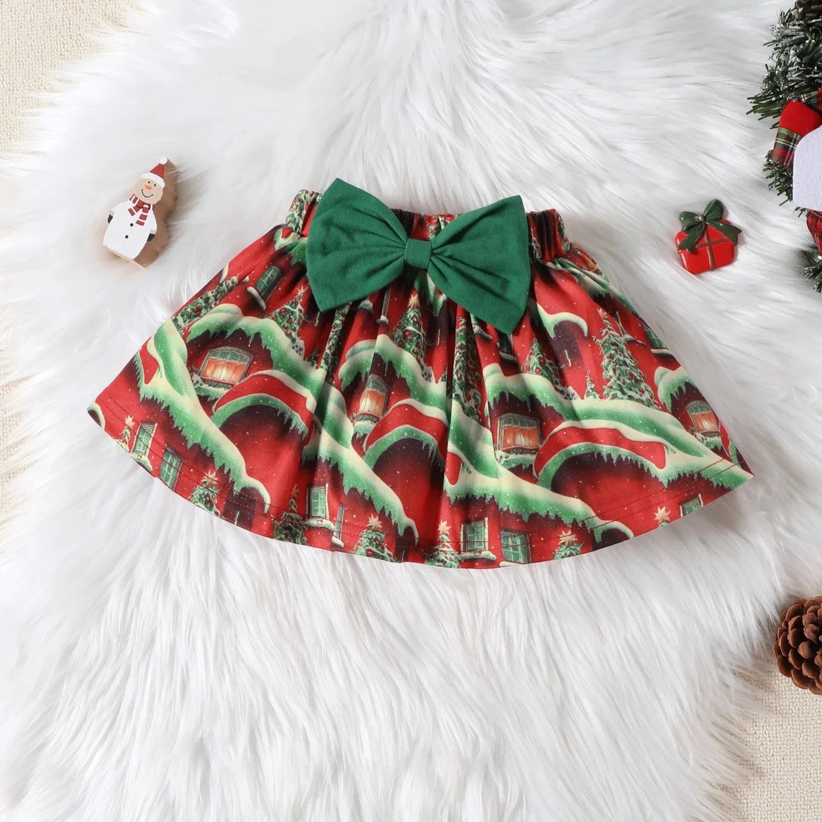 My First Christmas Baby Girl 4pcs Christmas Outfit