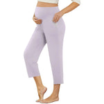Load image into Gallery viewer, Wide Leg Maternity Yoga Capris with Pockets
