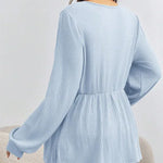 Load image into Gallery viewer, Maternity V-neck T-shirt  with Long Sleeve
