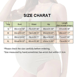 Women's Maternity Ribbed Bathing Suits