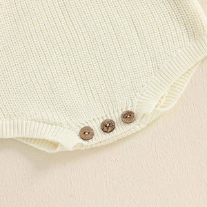 Baby Boy or Girl Sweater Knit Rompers - 1st Christmas Long Sleeve Jumpsuits for Newborn Baby Clothes