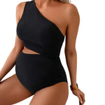 Load image into Gallery viewer, Maternity Single Shoulder Swimsuit available in different Colors
