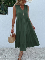 Load image into Gallery viewer, Casual Summer Midi Dress - Sleeveless
