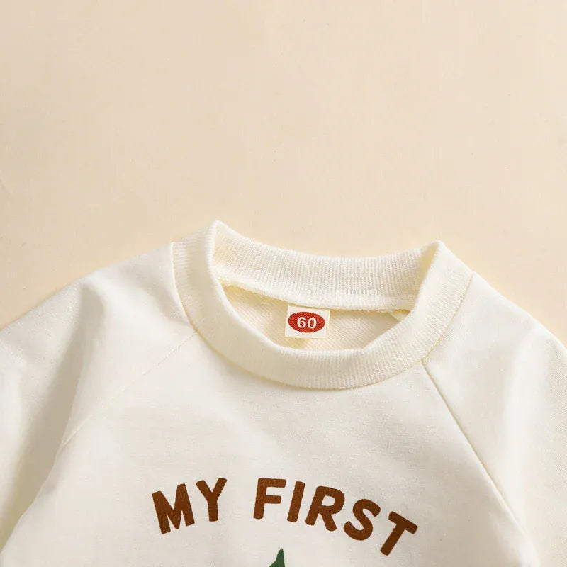 Baby Boy 1st Christmas  Romper with Long Sleeve