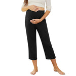 Load image into Gallery viewer, Wide Leg Maternity Yoga Capris with Pockets
