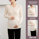 Load image into Gallery viewer, Across V neck Knitted Nursing Sweaters  -  Slim Fit and Soft
