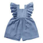 Load image into Gallery viewer, Baby Girl Rompers For Summer -  Jumpsuit with Adjustable Strap
