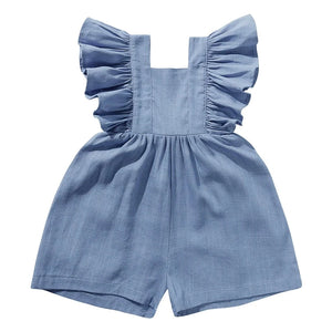Baby Girl Rompers For Summer -  Jumpsuit with Adjustable Strap