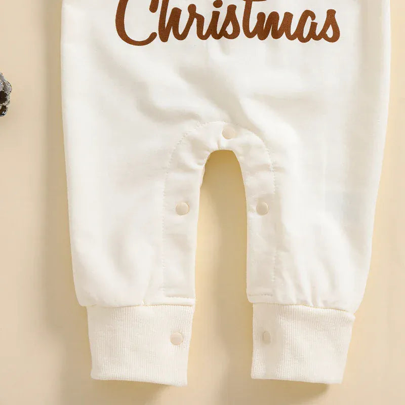 Baby Boy 1st Christmas  Romper with Long Sleeve