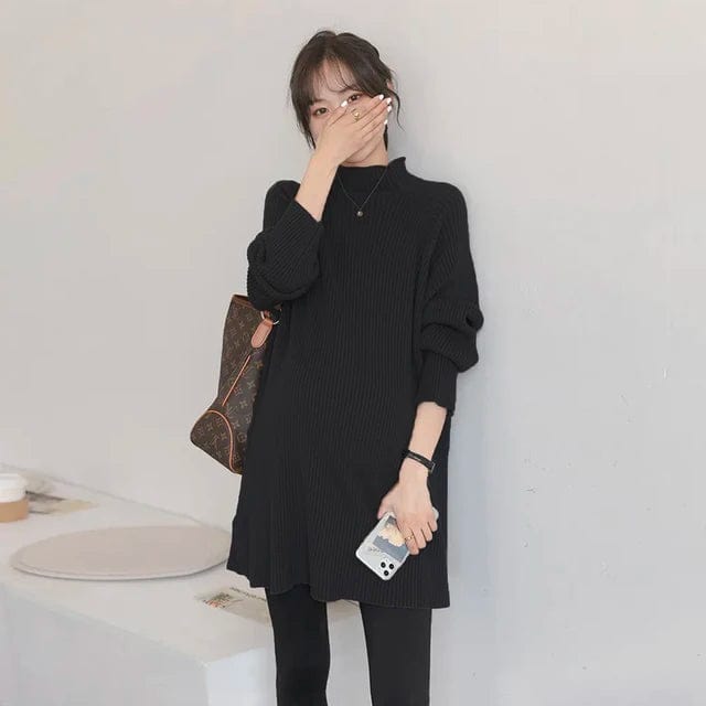 Dense Knitted Maternity Sweaters - Loose Warm Shirts