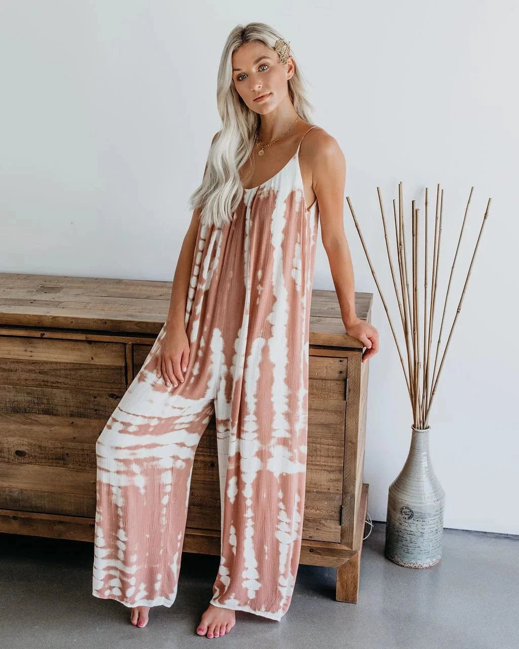 Maternity Summer Jumpsuit, sexy wide leg pants
