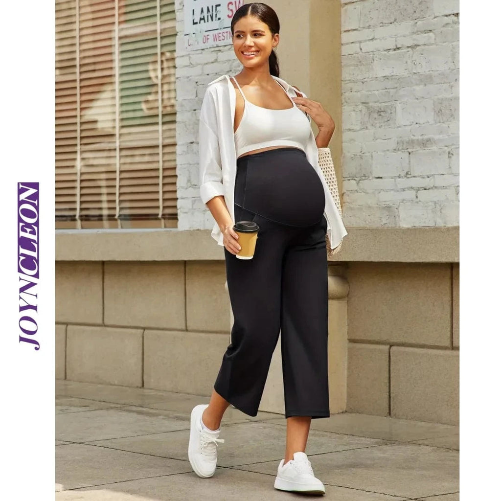 Maternity Pants, Yoga Straight Pants with Pockets