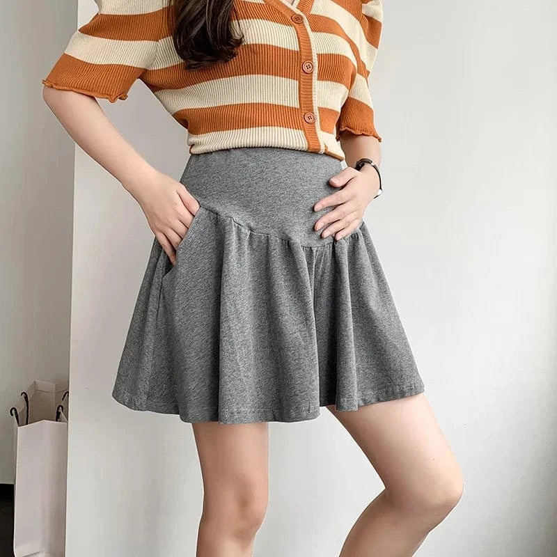 Summer Wide Legs Maternity High Waist Short