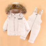 Load image into Gallery viewer, Winter Baby Snowsuit w/Hooded - Down Jacket with Snow Pants
