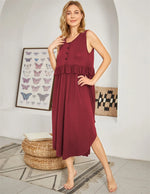Load image into Gallery viewer, Maternity Nursing Women Cotton Casual Dress
