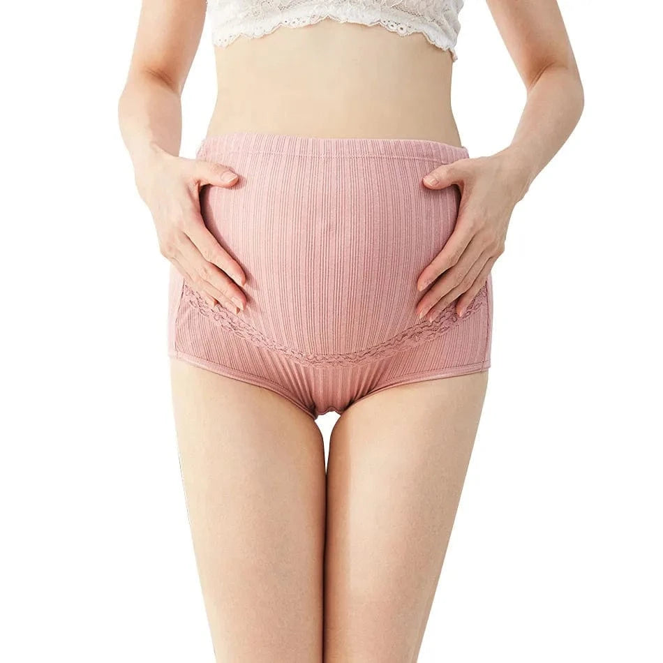 Extra Comfort Maternity Underwear With High Waist Cotton Fabric