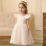 Load image into Gallery viewer, Flower Girl - Tulle Dress with Bow Great for weddings
