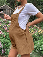 Load image into Gallery viewer, Maternity Solid Color Suspender Jumpsuit With Adjustable Waist
