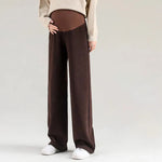 Load image into Gallery viewer, Fall Maternity Pants in Fleece Lined and Wide Leg

