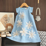 Load image into Gallery viewer, New Summer Flower Dress for Girls Perfect for Parties
