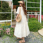 Load image into Gallery viewer, Maternity Summer Short Sleeve Lace Dress
