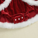 Load image into Gallery viewer, Christmas Baby Girls Dress. Plush Velvet with Long Sleeve
