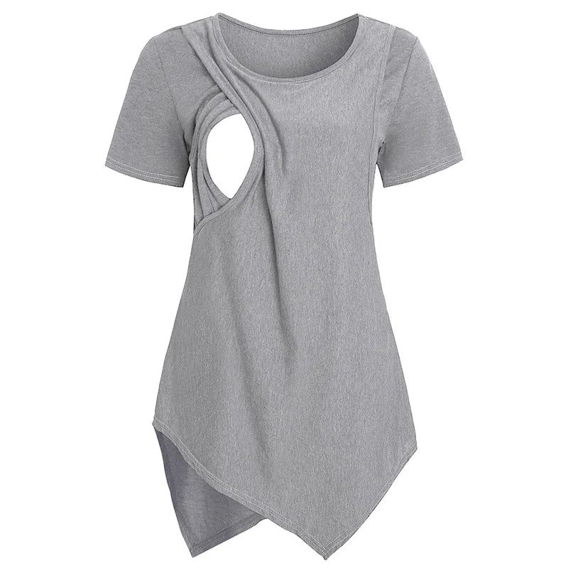 Maternity  Nursing T-shirt With Short Sleeve
