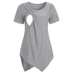 Load image into Gallery viewer, Maternity  Nursing T-shirt With Short Sleeve
