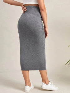 High Waist Maternity Pencil Skirt