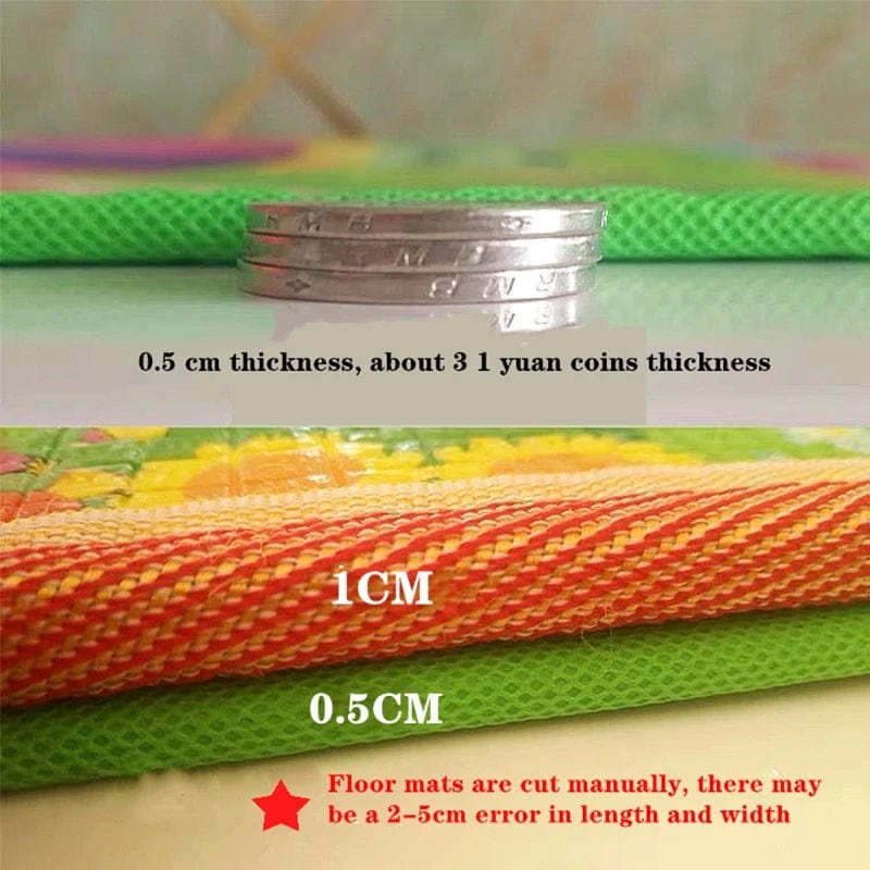 Non-toxic Thick 1CM EPE Baby Activity Gym Mat - Folding Carpet