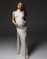 Load image into Gallery viewer, Maternity Long Dresses - Backless Maxi  Party Dress
